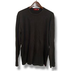 Agave Lux LA PAZ Charcoal Gray Made in USA Cotton Crewneck Sweatshirt Sz L